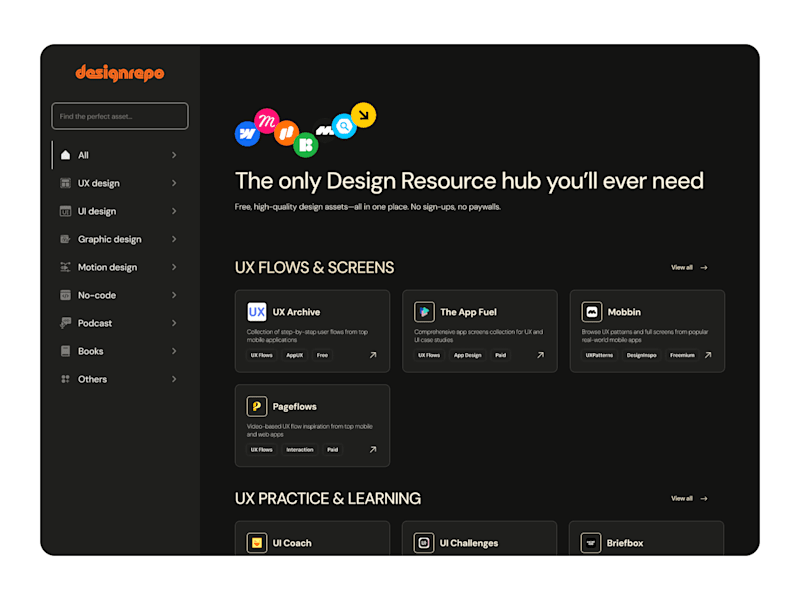 Cover image for Design Resources for Creatives – UI, UX, No Code & More