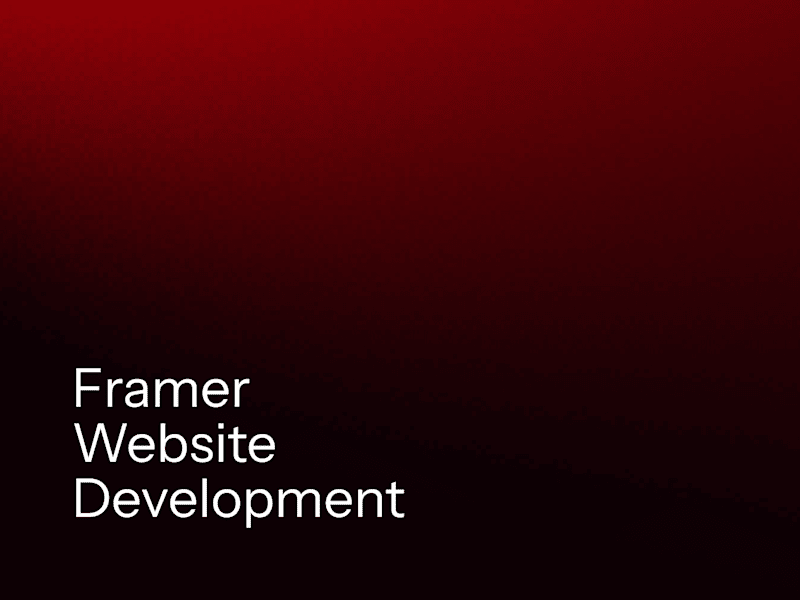 Cover image for Framer Website Development