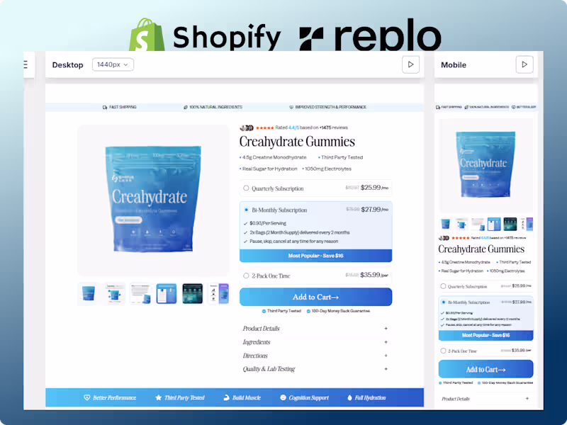 Cover image for Creatine and Electrolyte Supplement Development