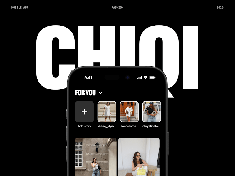 Cover image for Chiqi – Mobile app for discovering, saving & sharing outfits