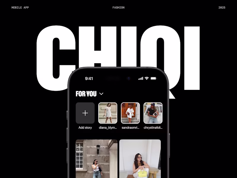 Cover image for Chiqi – Mobile app for discovering, saving & sharing outfits