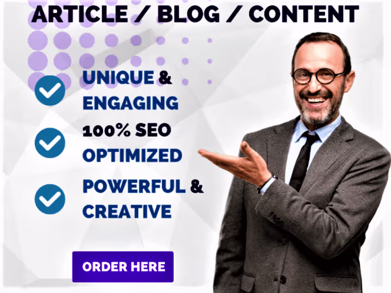 Cover image for I will be your professional SEO website content writer