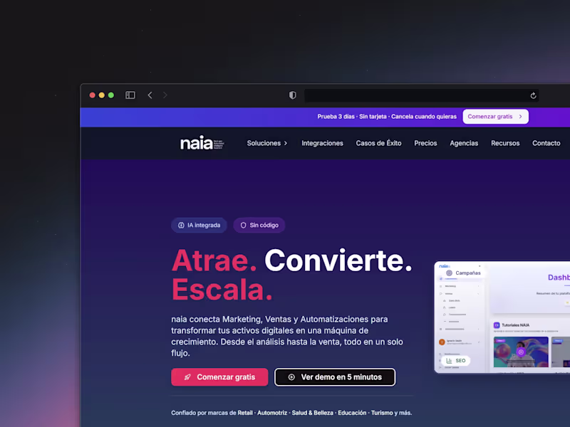 Cover image for Naia is an AI-powered growth