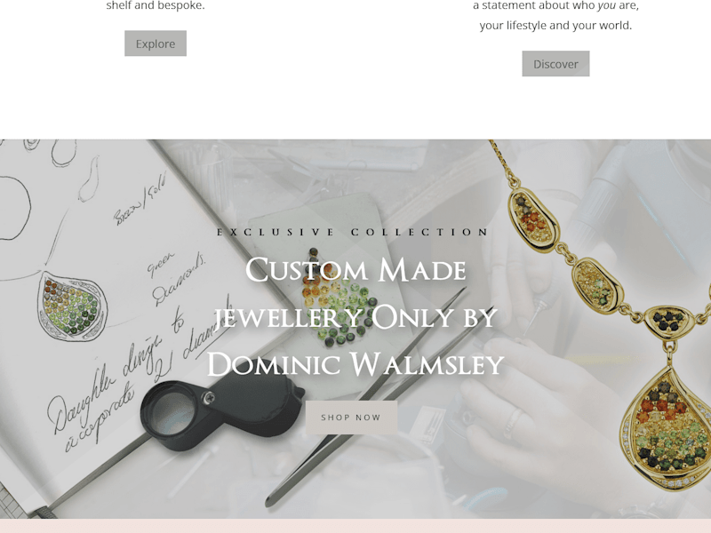 Cover image for Dominic Walmsley Bespoke Jewellery