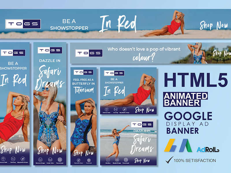Cover image for Create animated HTML 5 banner ads, GIF or static banners 