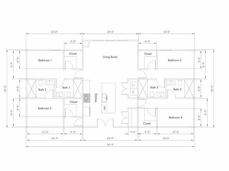 Cover image for 2D Space Planning & Floor Plan Drafting