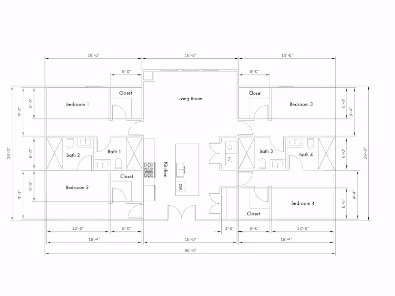 Cover image for 2D Space Planning & Floor Plan Drafting