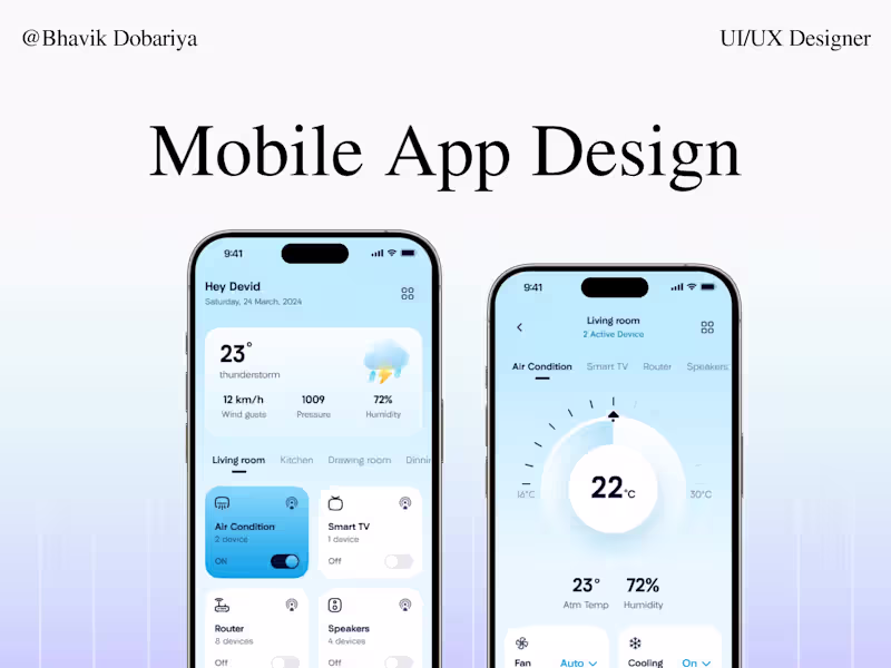 Cover image for Mobile App UI UX Design