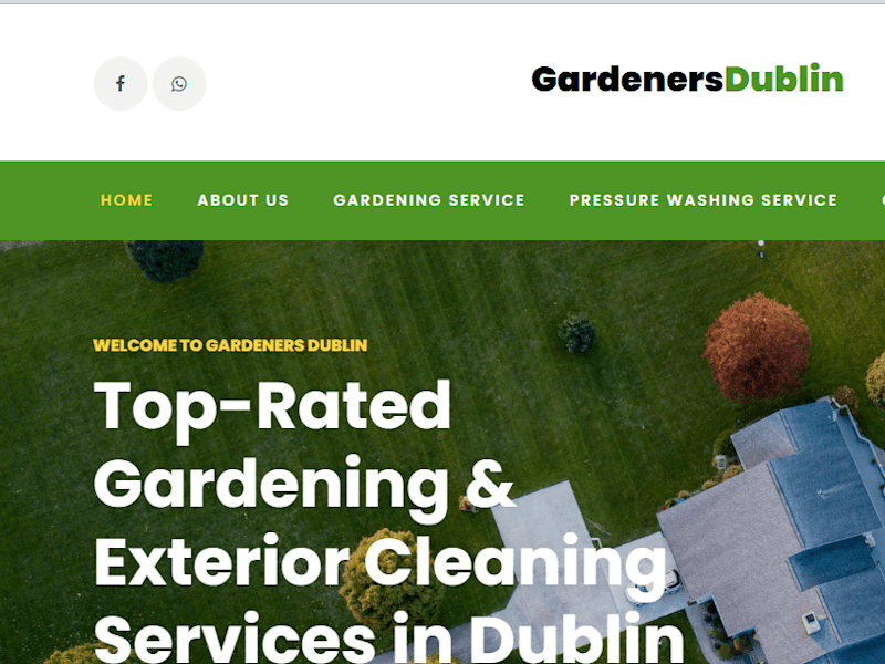 Cover image for Gardeners Dublin – Custom Coded Website & SEO Optimization