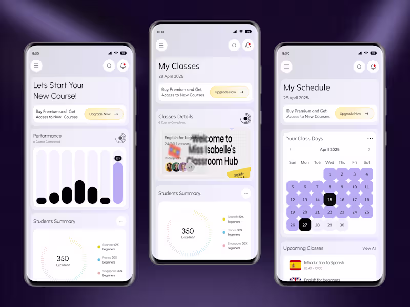 Cover image for Education app design