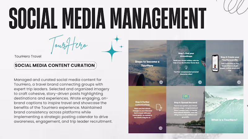 Cover image for Social Media Management for TourHero
