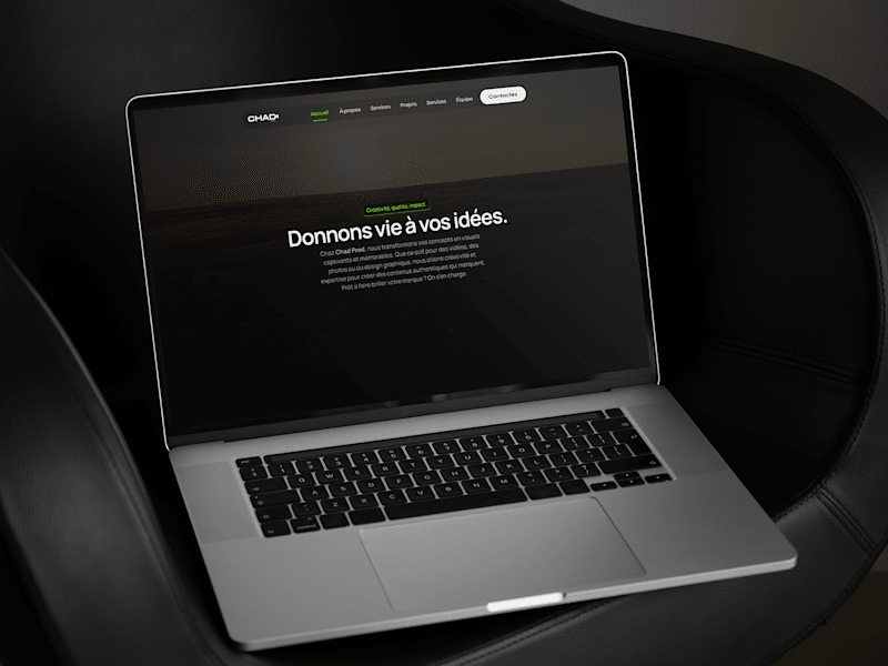 Cover image for CHADPROD Website Design