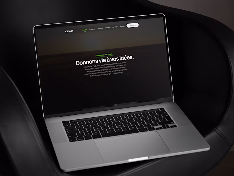 Cover image for CHADPROD Website Design