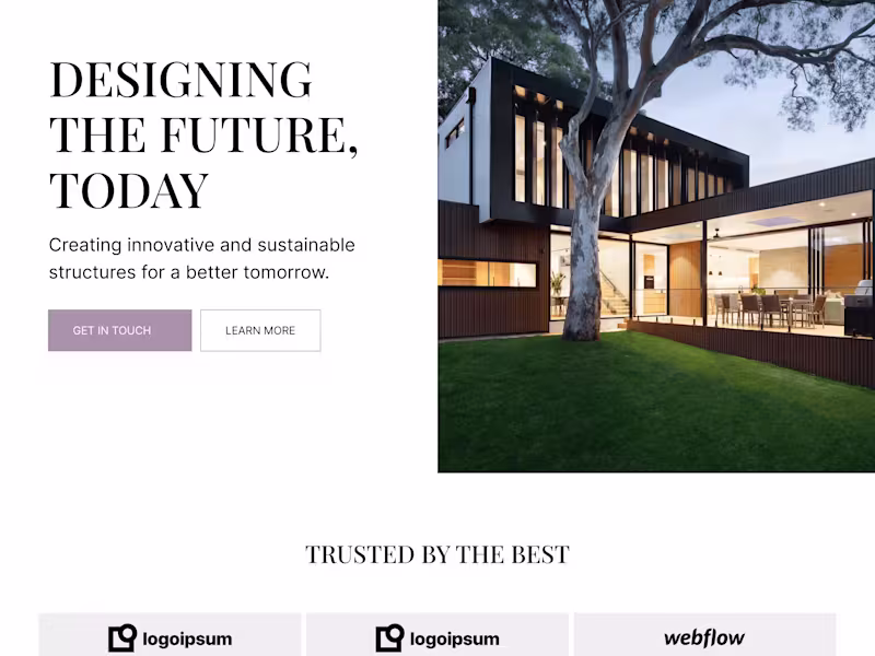 Cover image for Nuevo | Webflow Archtecture Firm Template