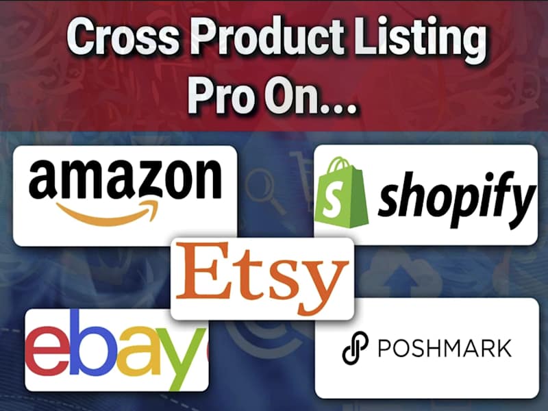 Cover image for  create cross product listing for shopify ebay etsy poshmark