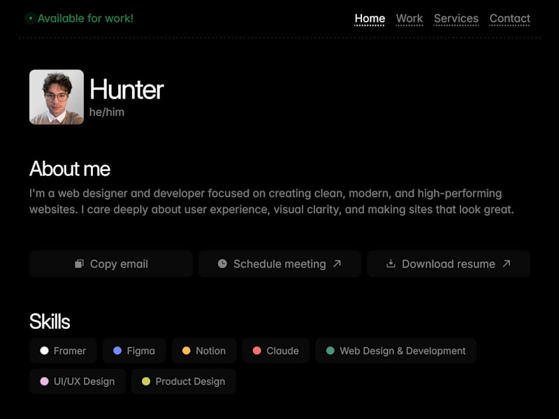 Cover image for PopCard - Framer Portfolio Template