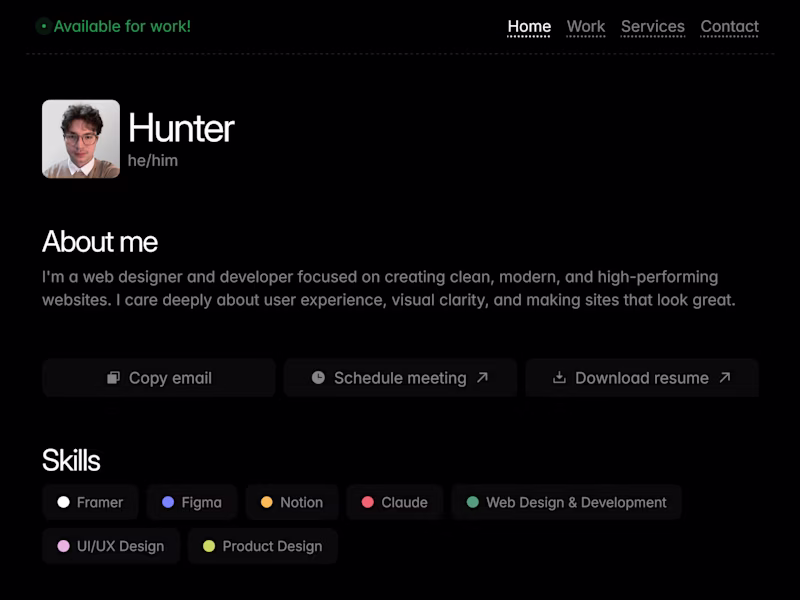 Cover image for PopCard - Framer Portfolio Template