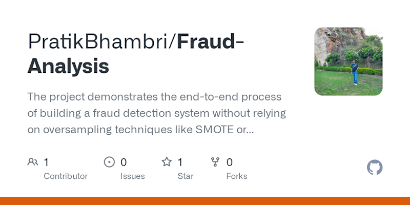 Cover image for "AI-Powered Fraud Detection System | 99.96% AUC"