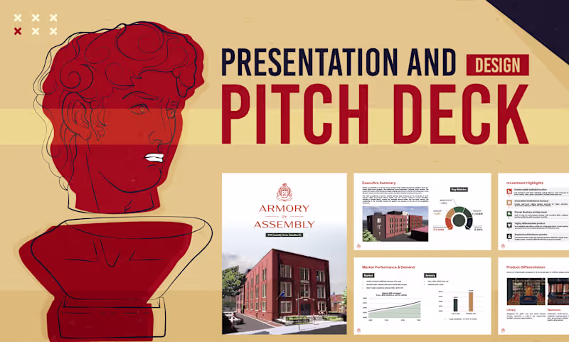 Cover image for Pitch Deck and Presentation Design
