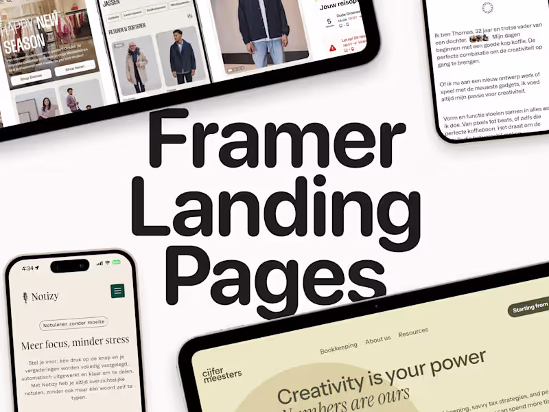 Cover image for Framer Landing Pages