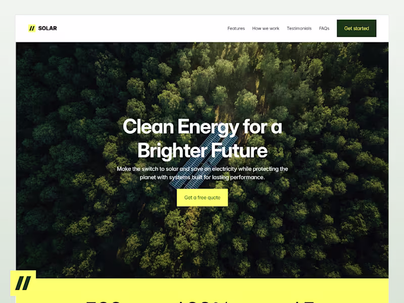 Cover image for Solar Energy Website