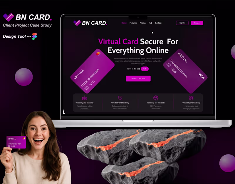 Cover image for BN CARD – Financial Website Design