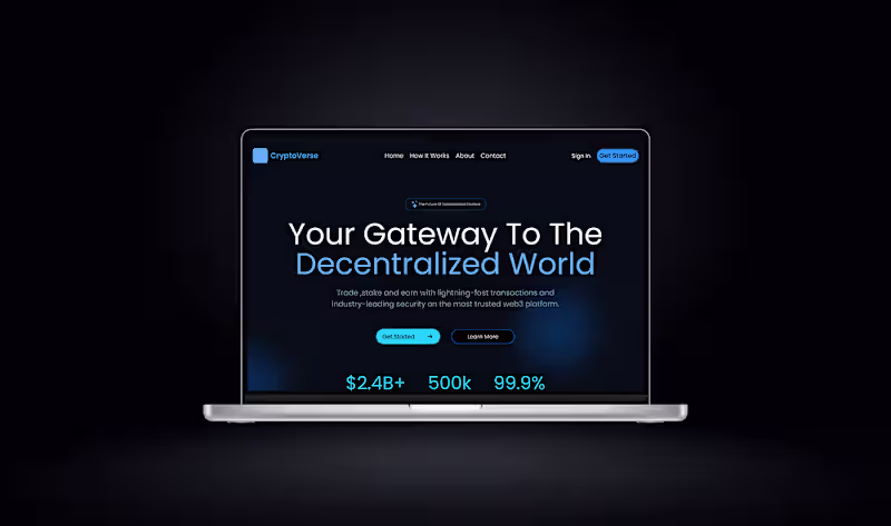 Cover image for Cryptoverse Landing Page