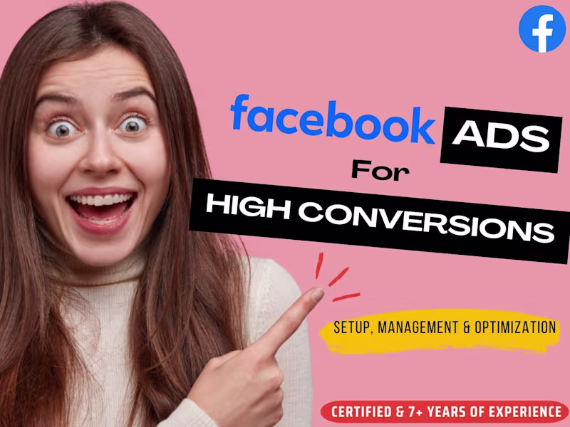 Cover image for Facebook Ads Campaign-Facebook Ads Management-Facebook Marketing