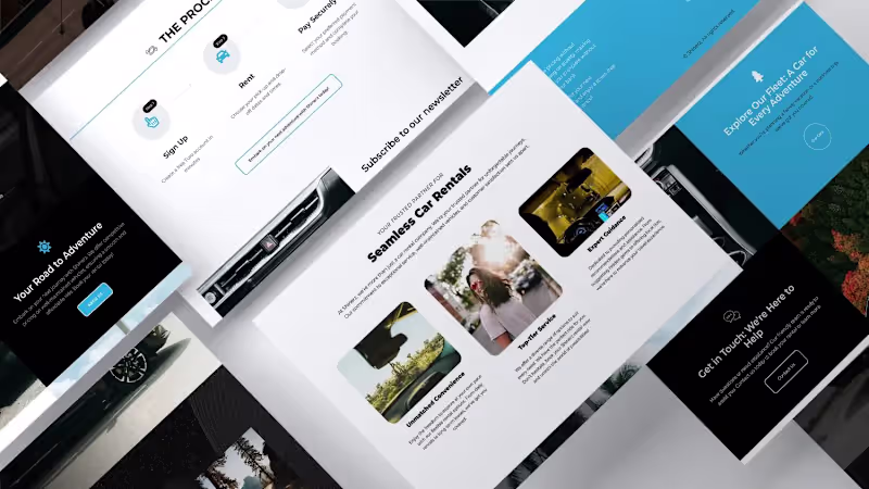 Cover image for Car Rental Website Design | WordPress Elementor UI/UX