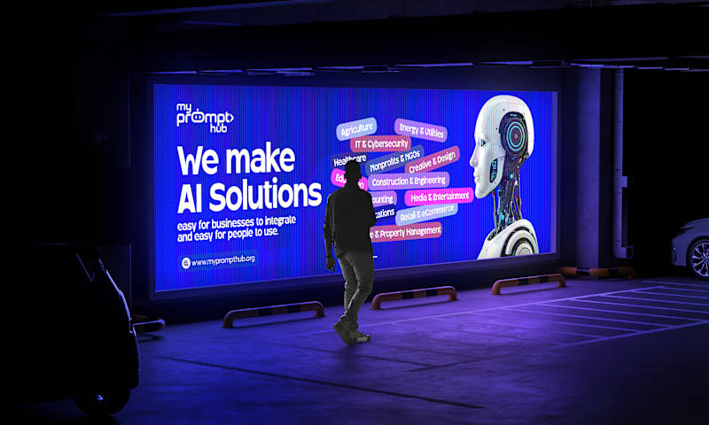 Cover image for Logo Design for MyPrompt Hub’s AI-Powered SaaS Agency