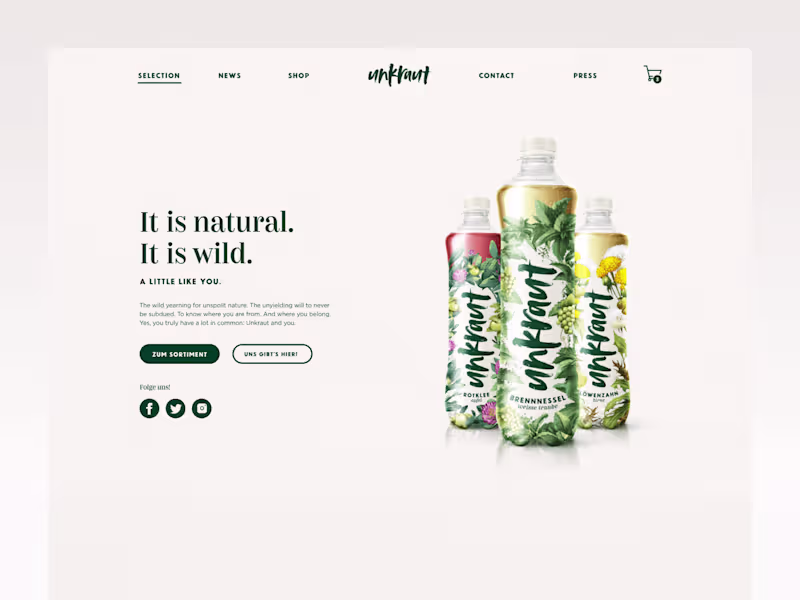 Cover image for Unkraut - Figma UI/UX Design