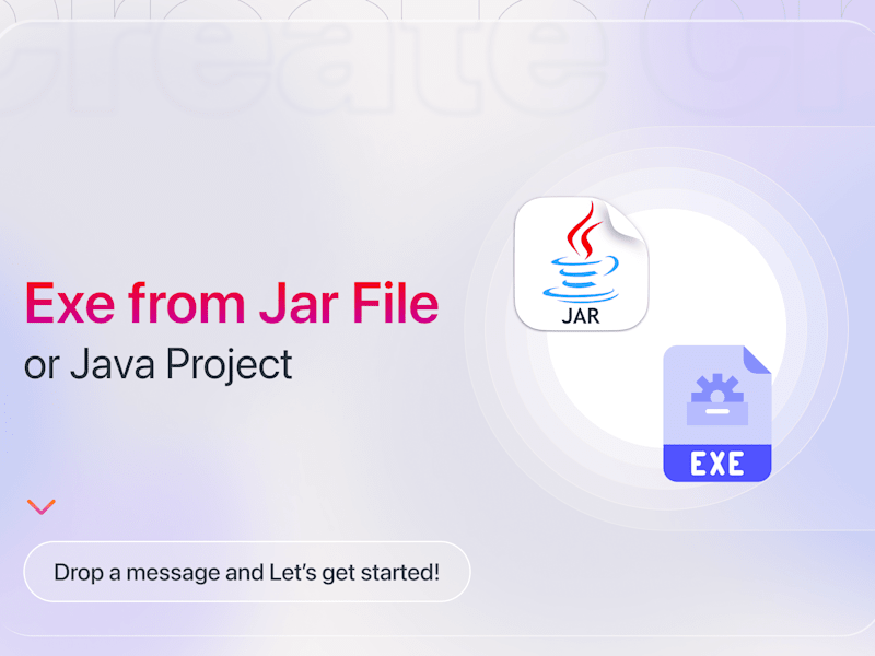 Cover image for Create an exe for windows from Jar file or Java Project