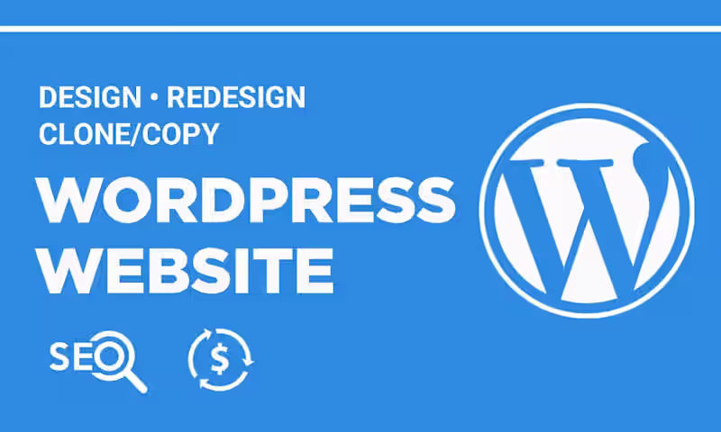 Cover image for  wordpress website clone copy revamp store