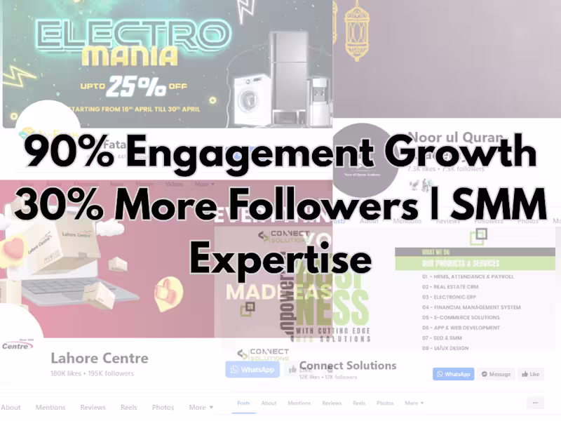Cover image for Social Media Manager | Increased Engagement by 90%