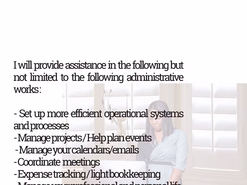 Cover image for Executive Assistant | Virtual Assistant (VA) | Admin Support