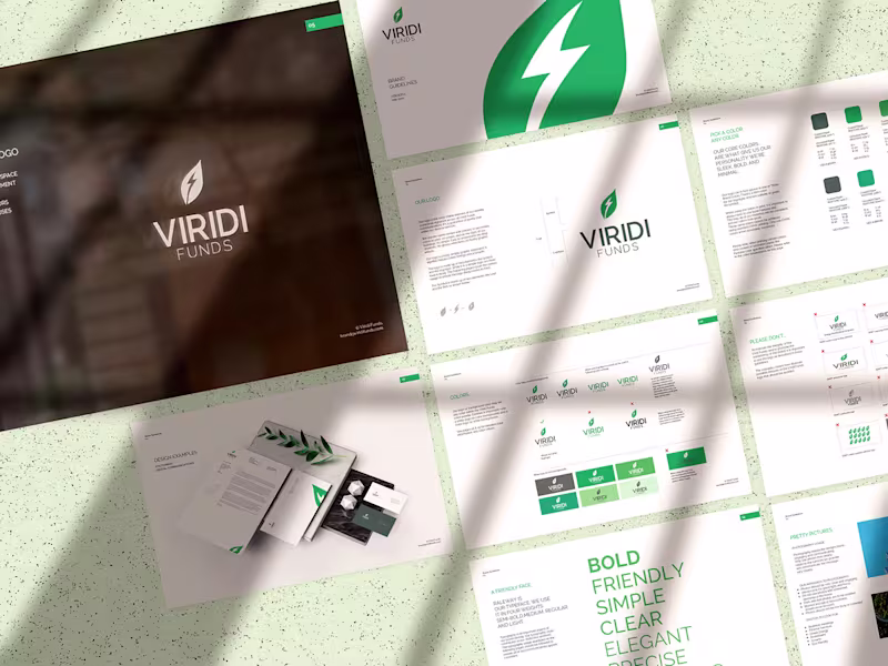 Cover image for Brand Identity VIRIDI FUNDS