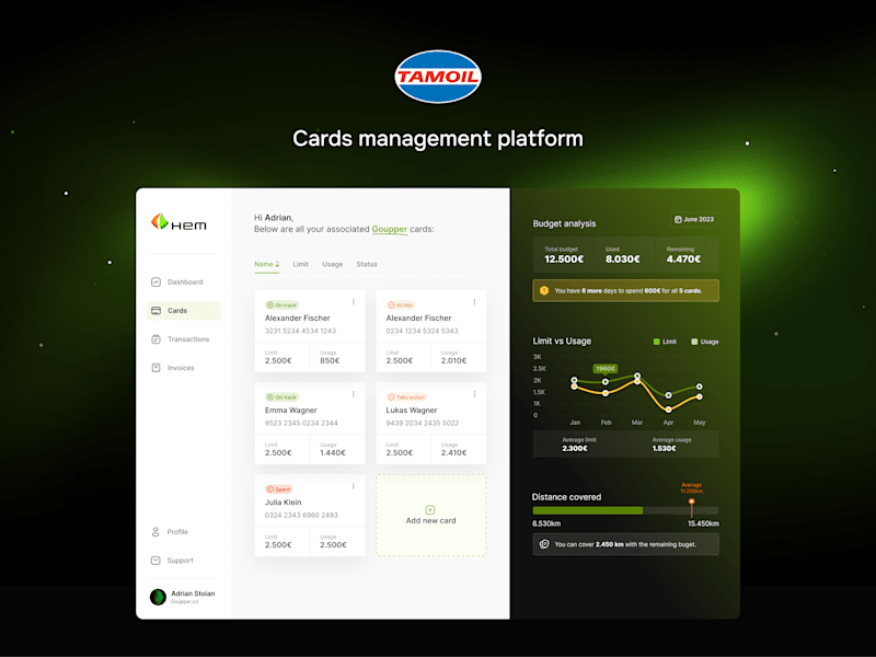 Cover image for Hem - Empowering fleet management with flexible budgets