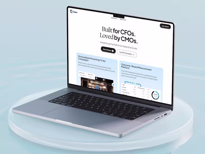 Cover image for Loon B2B Website Redesign