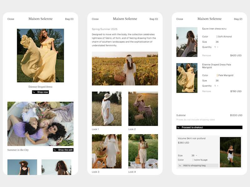 Cover image for Ecommerce for Maison Solenne