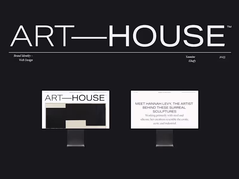 Cover image for Web + Brand Design: ARTHOUSE