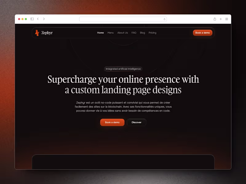 Cover image for Landing page design ✨