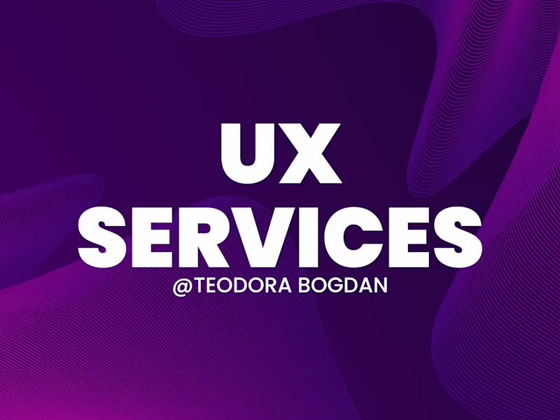 Cover image for UX design services