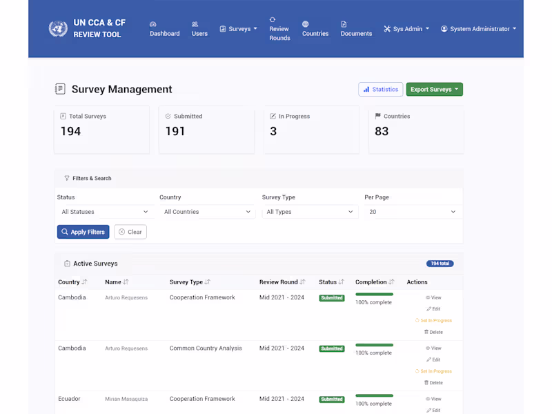 Cover image for United Nations - Common Country Analysis Platform 