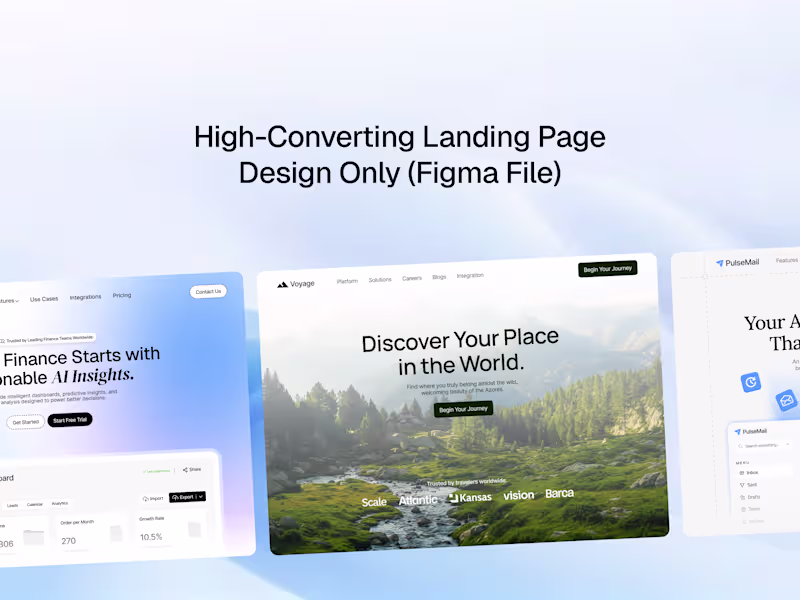 Cover image for Landing Page (Design Only)