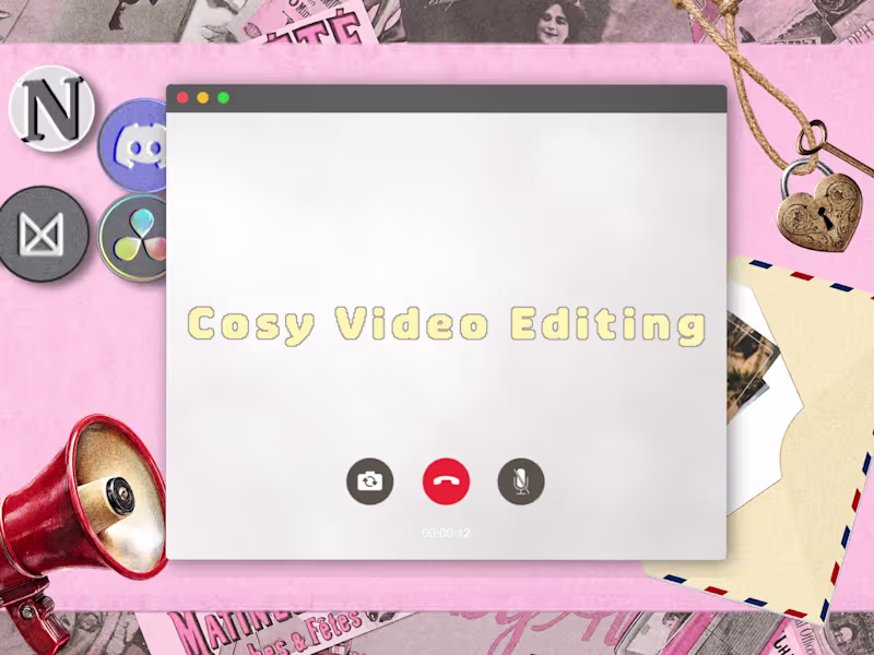 Cover image for Cosy video editing🥛