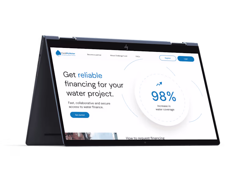 Cover image for Fund My Water | UI/UX Design