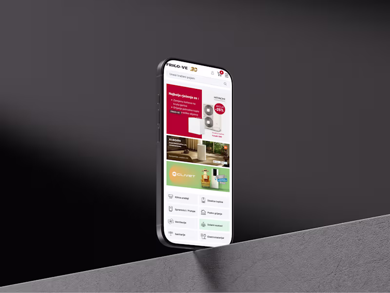 Cover image for Frigo-ve e-commerce website