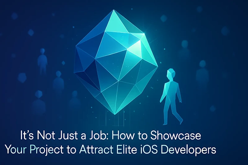 Cover image for It's Not Just a Job: How to Showcase Your Project to Attract Elite iOS Developers