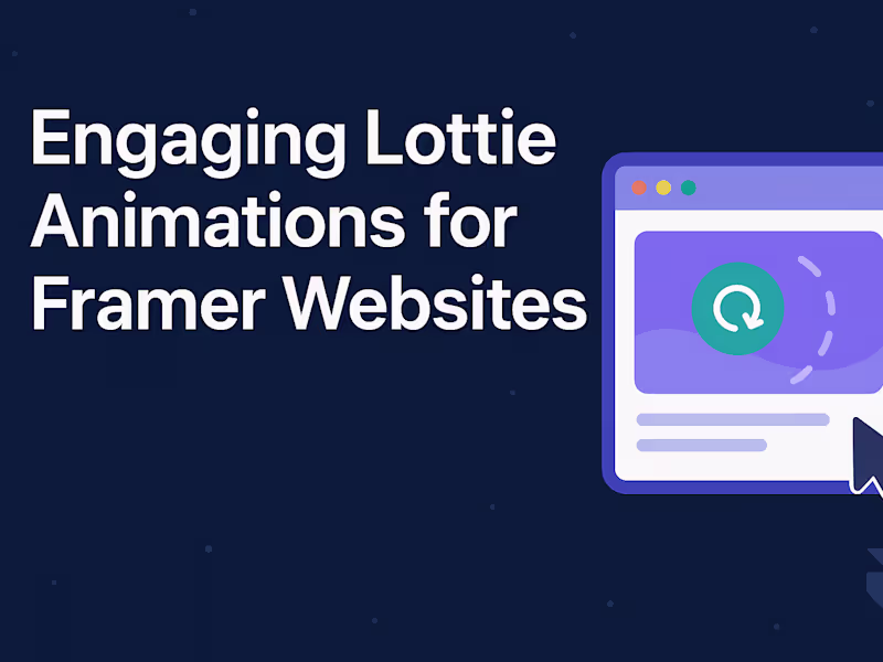 Cover image for Framer Websites with Custom Lottie Animations