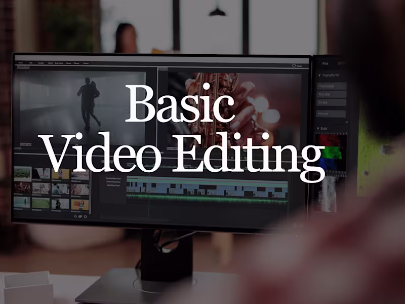 Cover image for Basic Video Editing
